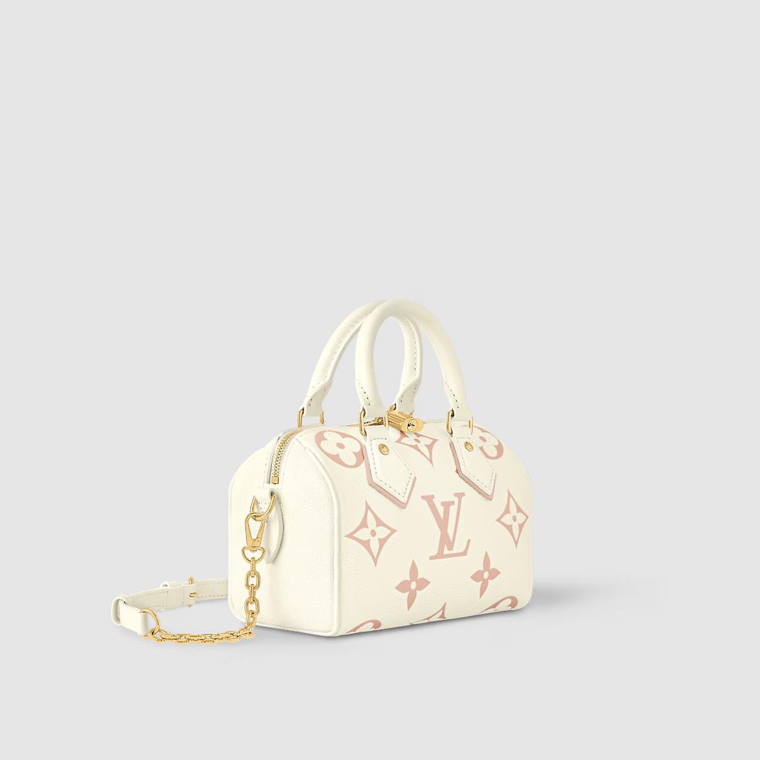 Túi Louis Vuitton Speedy Bandoulière 20 Monogram Empreinte Nữ Trắng